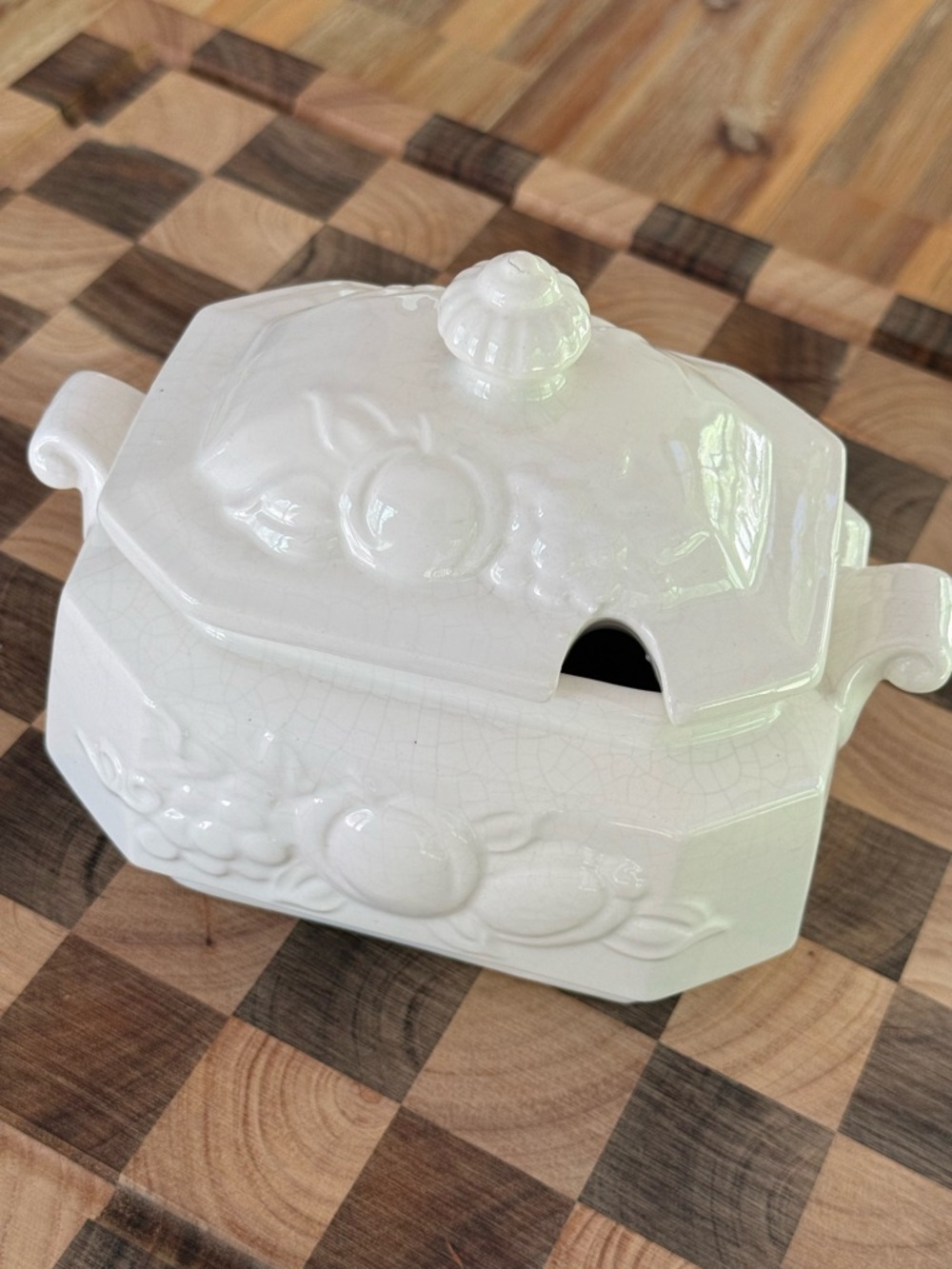 Vintage White Soup Tureen Made In Japan